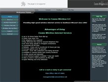 Tablet Screenshot of cosmowireless.net